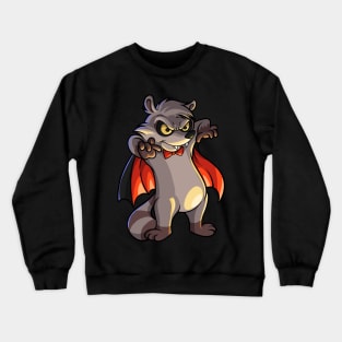 Monster Animals - Vampire Raccoon Crewneck Sweatshirt